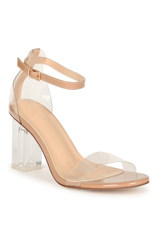 Classic Clear Heels (Nude)