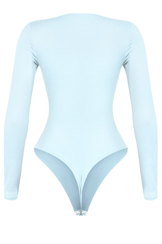Heidi Scoopneck Bodysuit (Light Blue)