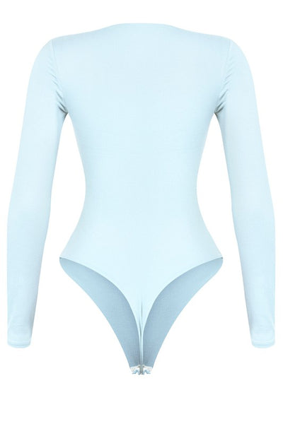 Heidi Scoopneck Bodysuit (Light Blue)