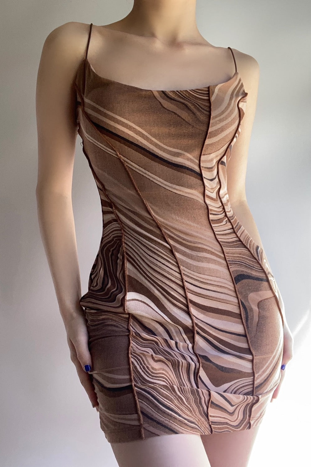 Venezia Dress (Brown)