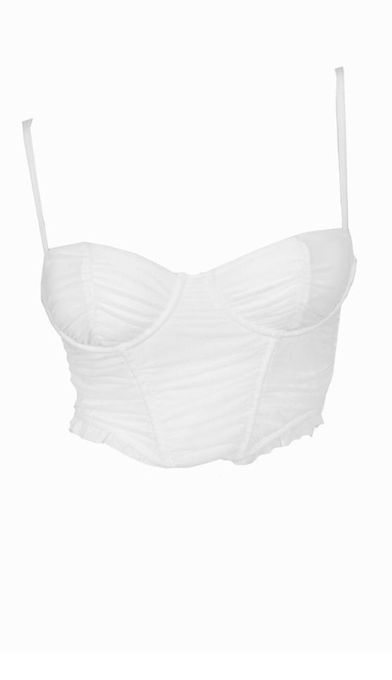 Macy Corset Top (White) – Velorella