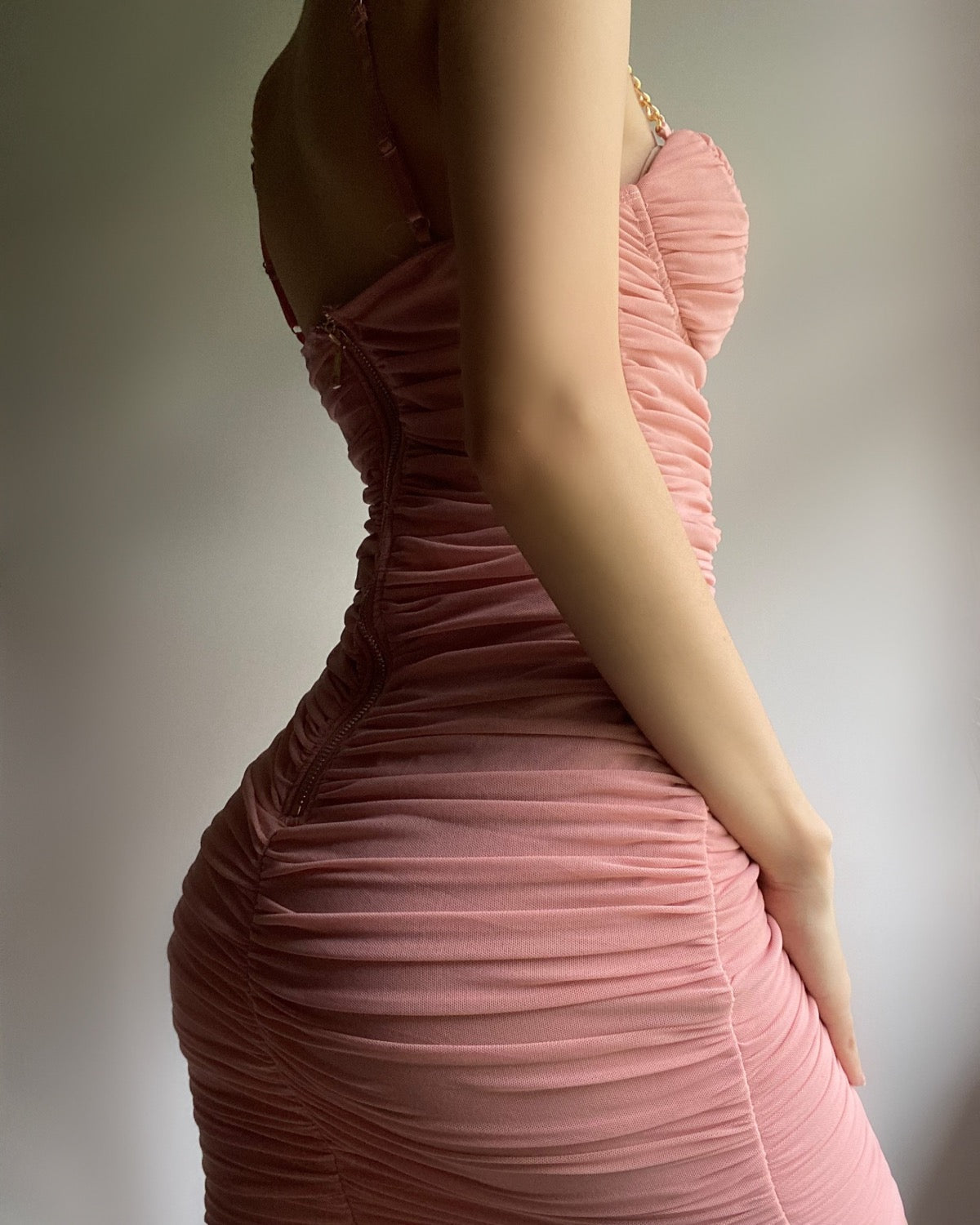 Mallory Pink Mini Dress