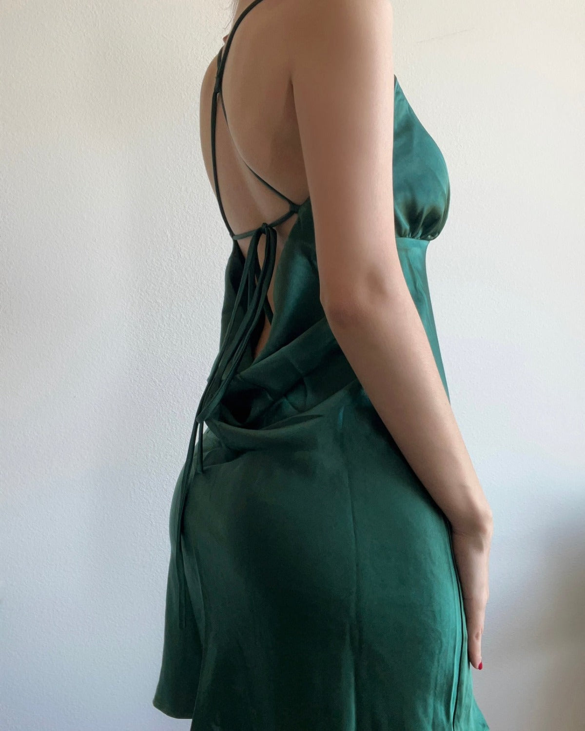 Claudia Satin Mini Dress