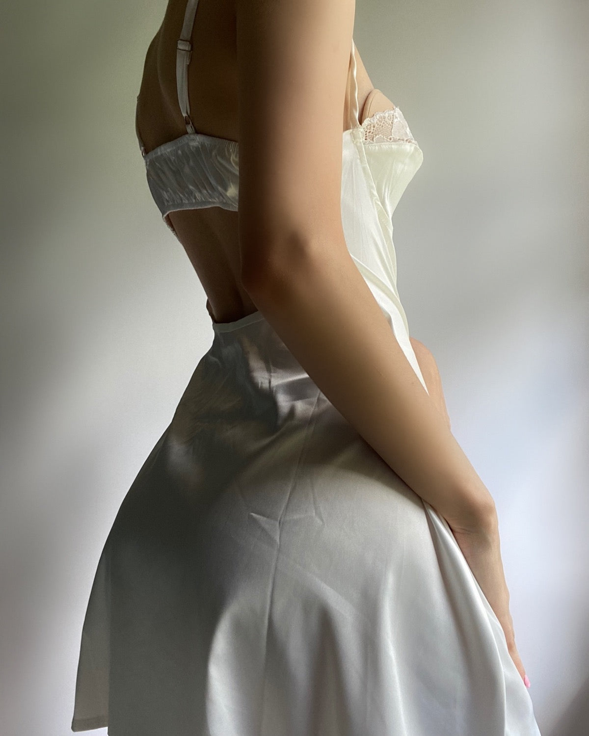 Madison Slip Dress (White)