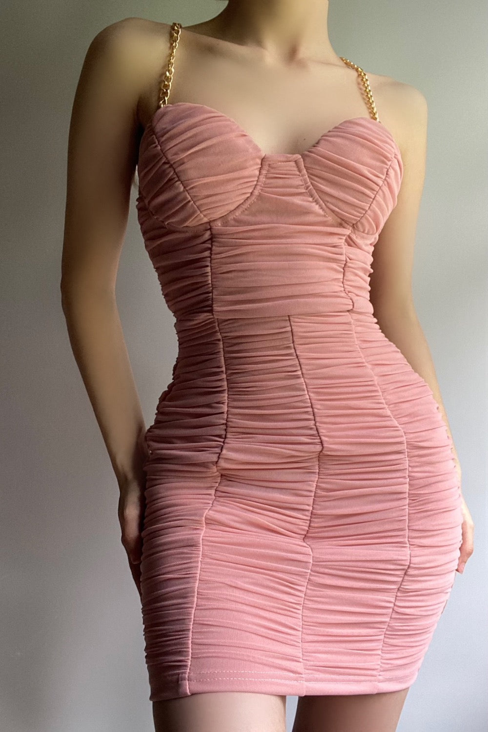 Mallory Pink Mini Dress