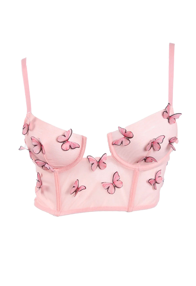 Lola Butterfly Top (Pink)